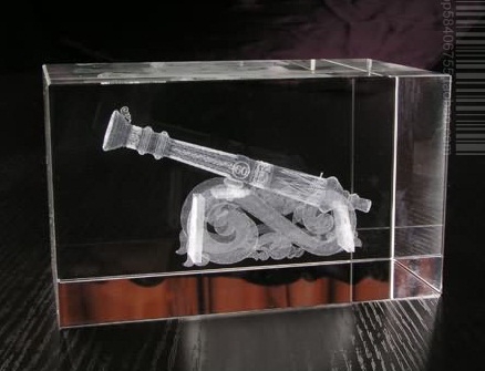 3D laser Crystal 12cm*6cm*cm - MachineThailand.com